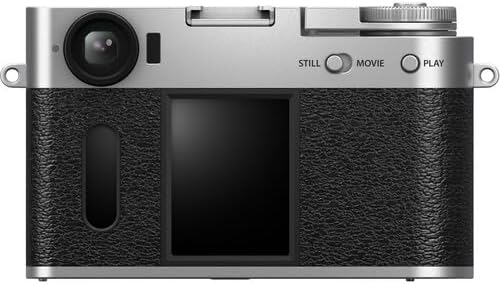 FUJIFILM X Half Premium Compact Digital Camera (Silver) Bundle with Fuji INSTAX MINI Link 3 Smartphone Printer (Clay White) + Instax Mini Film + Extra Battery + Charger + 64GB Memory Card + More