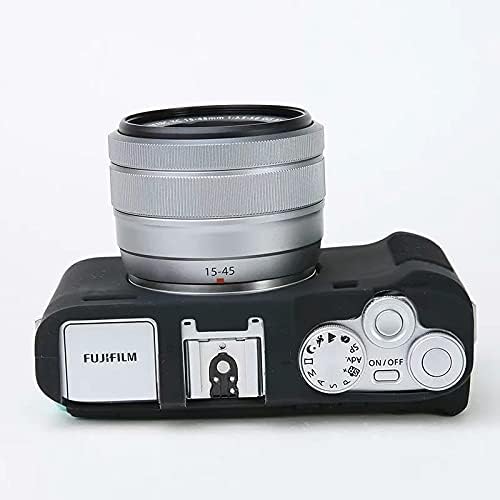 Professional Secure Silicone Camera Case Cover Housing Body Skin for Fujifilm Fuji X-A7 XA7 XA 7 Mirrorless Digital Camera (Black)