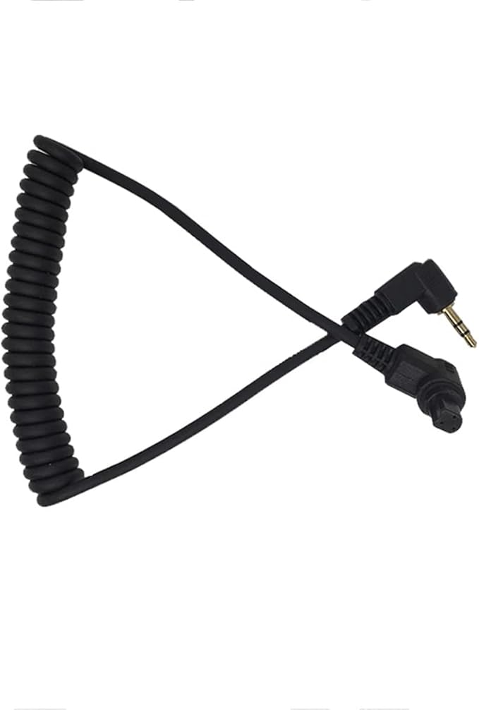 HangTon Remote Shutter Release Trigger Cable for Canon R3 R5 1DX 6D 7D 5D MKIII 60D EOS SLR Camera, 2.5mm Controller to N3