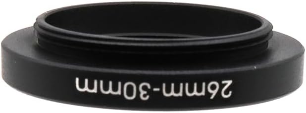 26mm to 30mm Step-Up Adapter Ring, Metal Filter Thread Converter for ND/UV/CPL Lens Filters, Camera Accessories