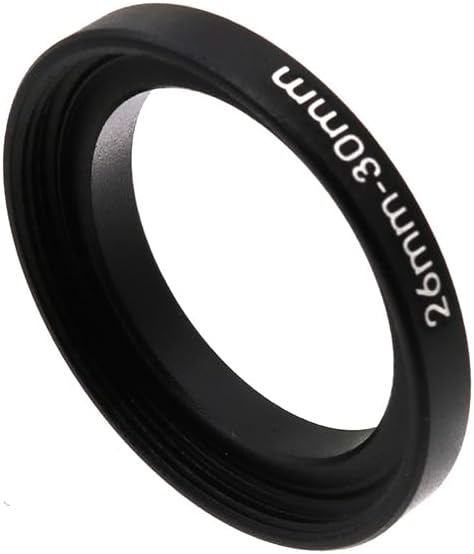 26mm to 30mm Step-Up Adapter Ring, Metal Filter Thread Converter for ND/UV/CPL Lens Filters, Camera Accessories