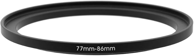 77-52/55/58/62/67/72/74/77/82/86/95/105mm Step Up & Step Down Rings Adapter for Camera Lens and Filters 77-86 Filter Adapter Ring 77mm Lens to 86mm Filters (77-86mm)