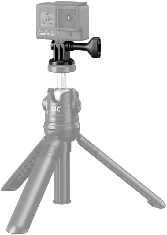 Action Camera Tripod Adaptor with 1/4"-20 Hole for Osmo Action 5 Pro 4 3 Tripod Mount Adapter Selfie Stick Monopod for GoPro Hero 13 12 11 10, Ace Pro 2 and Other Action Cameras Travel Vlogging
