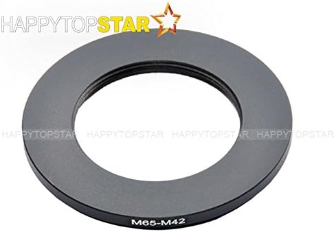 Metal M65 to M42 M65 65 mm to M42 42mm 1mm Thread Pitch 65-42 Male to Female Step-Down Coupling Ring Adapter Adaptor Converter for Lens Filter