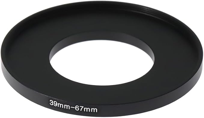 39-40.5/42/43/46/49/52/55/58/62/67/72/77/82mm Step Up & Step Down Rings Adapter for Camera Lens and Filters 39-67 Filter Adapter Ring 39mm Lens to 67mm Filters (39-67mm)