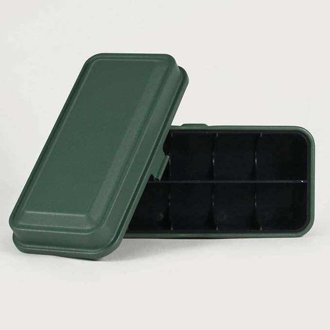 KODAK 120/135 Film Case - for 8 Rolls of 120 Films / 10 Rolls of 35mm Films - Retro Steel Case to Sort & Safeguard Film, Olive, Retro
