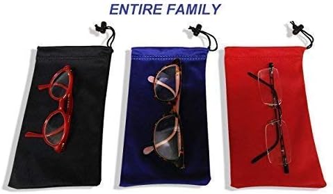 Mamlyn Premium Quality Microfiber Sunglasses Pouch With Spring Fastener