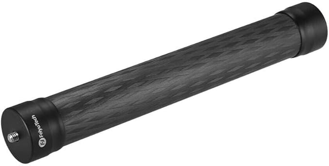 FeiyuTech 10.8" (275mm) Carbon Fiber Extension Pole – Lightweight, Durable with 1/4"-20 Screw, Compatible with Camera Gimbals, Tripods & Monopods