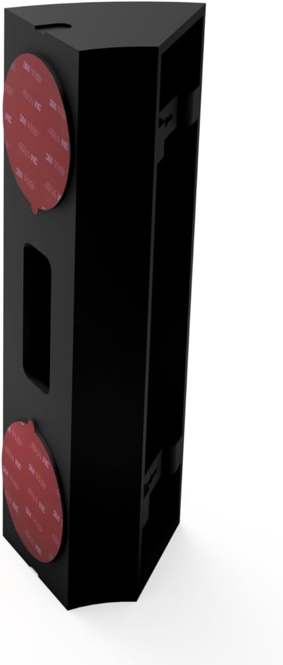 No-Drill Corner Mount Compatible with Eufy C30 C31 Doorbell No Drilling Corner Wedge Mount, 45 Degree Bracket Adhesive or Screw Mounting Made in UK