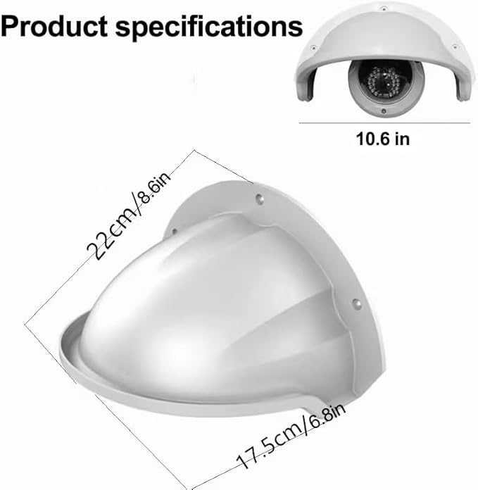 Universal Sun Rain Shade Camera Cover, Plastic Camera Cover Shield for Sun Rain Shade Camera Cover, Protective Roof for Nest/Ring/Arlo/Dome/Bullet Outdoor Camera (3 Pack)