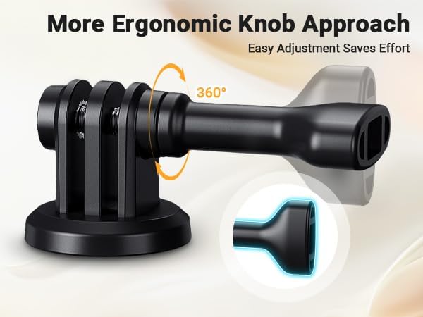 Action Camera Tripod Adaptor with 1/4"-20 Hole for Osmo Action 5 Pro 4 3 Tripod Mount Adapter Selfie Stick Monopod for GoPro Hero 13 12 11 10, Ace Pro 2 and Other Action Cameras Travel Vlogging