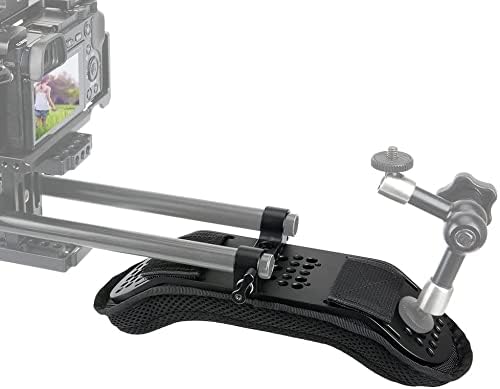 NICEYRIG Steady Shoulder Mount/Shoulder Pad for Video Camcorder Camera DV/DC 15mm Rod Rail Support System DSLR Rig (15mm Railblock)