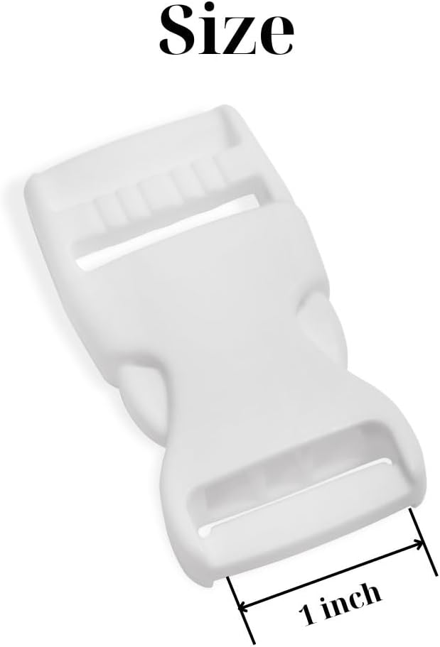 Buckles for Straps Set of 4 Pcs Plastic Buckle Clip Quick Side Release Plastic Fastener