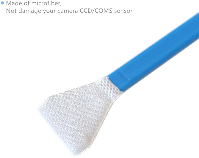 SANHOOII Dry APS-C Sensor Cleaning Swabs (CCD/CMOS), 20pcs 16mm DSLR or SLR Mirrorless Digital Camera Cleaning kit (No senrsor Cleaning Solution)