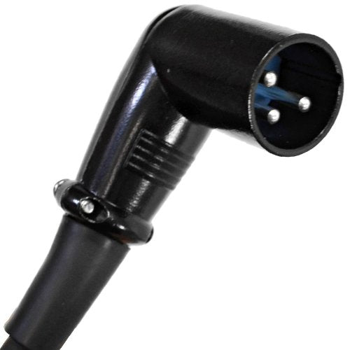 Seismic Audio - SARAX6-6 - 6 Pack of 6 Foot Right Angle XLR Male to XLR Female Patch Cables