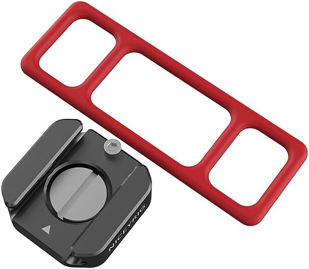 NICEYRIG Hot Shoe Mount Adapter with Wrapping Rubber Band, Multi-Functional Cold Shoe Base for Camera Cage, Cheese Plate, Gimbal Arm, Light Stand - 461
