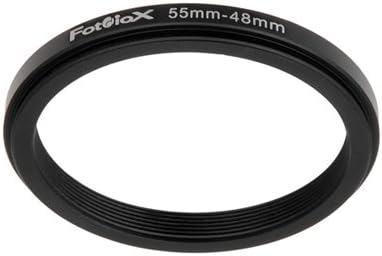 Fotodiox Metal Step Down Ring, Anodized Black Metal 55mm-48mm, 55-48 mm