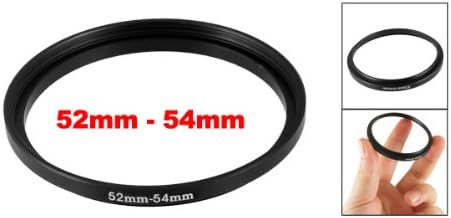 uxcell 52mm to 54mm Filter Ring Adapter, Aluminum 52mm to 54mm Step-Up Filter Ring Camera Lens Filter Adapter, Camera Stepping Lens for Nikon Sony Olympus DSLR Camera
