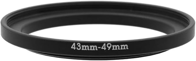 43-28/37/39/40.5/43/46/49/52/55/58/62/67/72/77/82mm Step Up & Step Down Rings Adapter for Lens and Filter 43-49 Filter Adapter Ring 43mm Lens to 49mm Filters