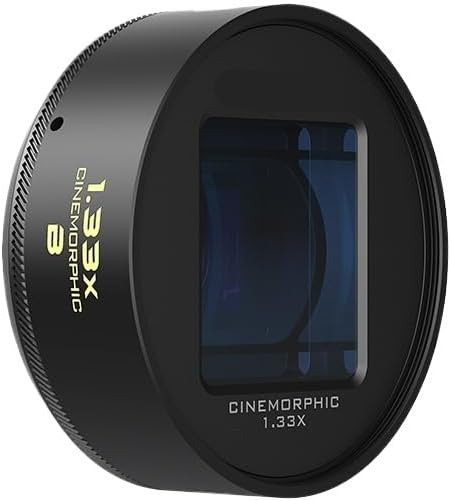 1.33x Blue or Gold Anamorphic Lens with 17mm Mount Phone Case for Cinematic Mobile Video(Blue)