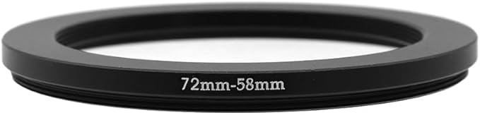72-49/52/55/57/58/62/67/72/74/77/82/86/95/105mm Step Up & Step Down Rings Adapter for Camera Lens and Filters 72-58 Filter Adapter Ring 72mm Lens to 58mm Filters