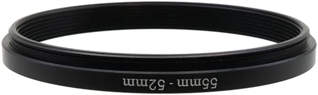 55-46/49/52/58/62/67/72/77mm Step Up & Step Down Filter Ring Adapter for Camera ND/UV/CPL (55-52mm)