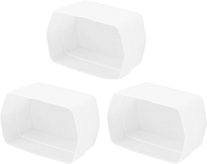 Soonpho 3Pcs Flash Diffuser, 3.15" x 2.09" White Bounce Light Diffuser Kit Compatible for Godox V860III V850II TT685II TT600 for Canon, Nikon, Sony, Olympus, Fuji Hot-Shoe Mount Camera Speedlight