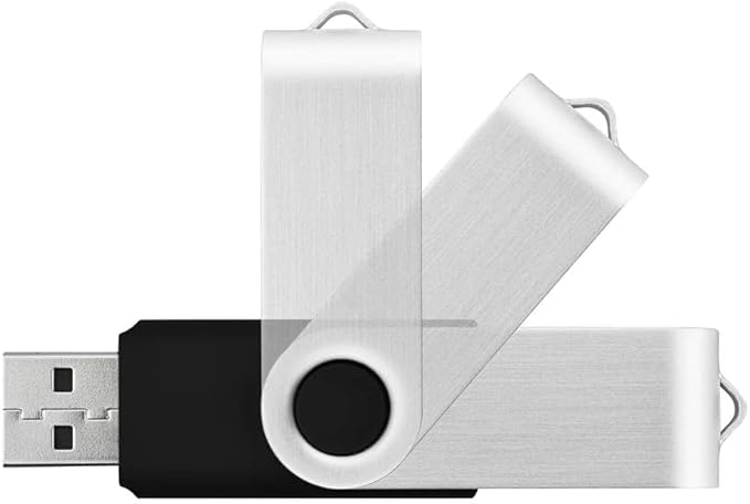 Generic 10 X 16 GB USB Flash Drive USB 2.0 Thumb Drive Memory Pen Stick Jump Drive Keychain Design (10Pack Black, 16GB)