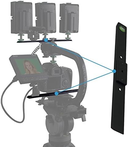 Cam Caddie Scorpion / EX Accessory Wing (10’ Inch – 25 CM) Multiple Accessory Mounting Bracket for Flash Shoe Accessories LED Light Microphone and Field Monitor Hot and Cold Compatible with Adjustable 1/4"–20 Mount
