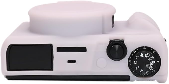 STSEETOP Camera Case for Canon PowerShot G7X Mark III - Protective Silicone DSLR Skin with Lens Cover, Detachable Cage, Shockproof, Dustproof (Jelly Pink)
