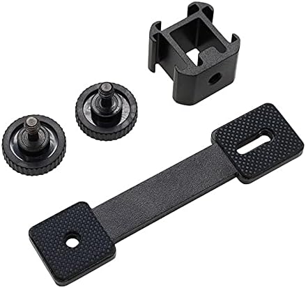 Triple Cold Shoe Mount Extension Bar Bracket with 1/4 Adapter for Zhiyun Smooth 4 DJI Osmo Pocket Osmo Mobile 3 Feiyutech Vimble 2 3-Axis Gimbal Accessories