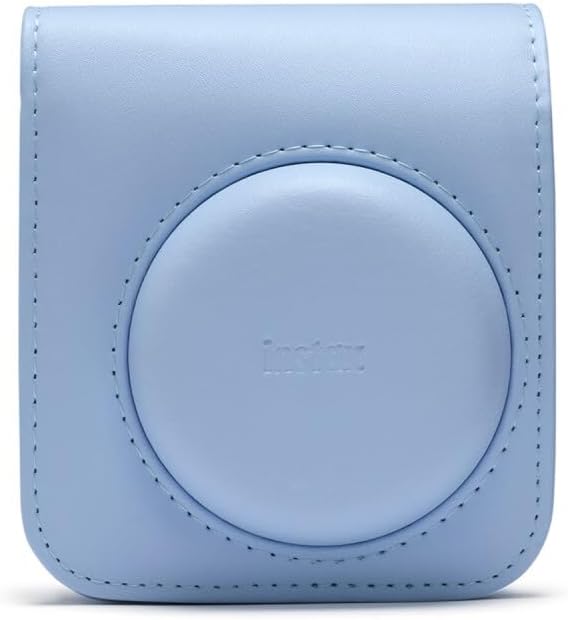 Fujifilm Instax Mini 12 Instant Camera Pastel Blue Bundle – Includes 40-Sheets Instax Mini Film, Protective Case, and Mini Photo Album
