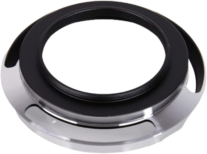 40.5 mm Metal Lens Hood Dedicated Lens Hood Shade Protector Vented Hood Compatible with Sony Alpha a6600 A6400 A6300 A6000 with 16-50mm Lens/Nikon 1 Nikkor 10-30mm Lens (Silver)
