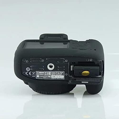 Professional Secure Silicone Camera Case Cover Housing Body Skin for Canon EOS 1500D Rebel T7 Digital SLR Camera (Black)