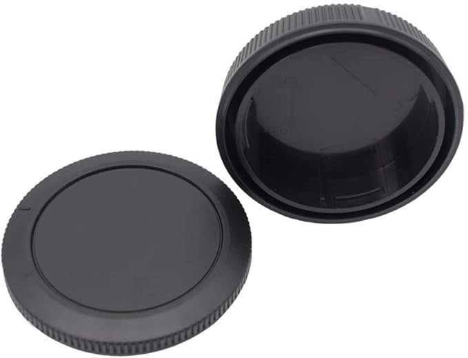 ULBTER Body Cap & Rear Lens Cap Cover for Canon EOS R100 R50 R50V R6 Mark III/II/I EOS R5 II/I EOS R EOS RP EOS R3 EOS R7 R8 EOS R10 More Canon RF Mount Camera with Hot Shoe Cover