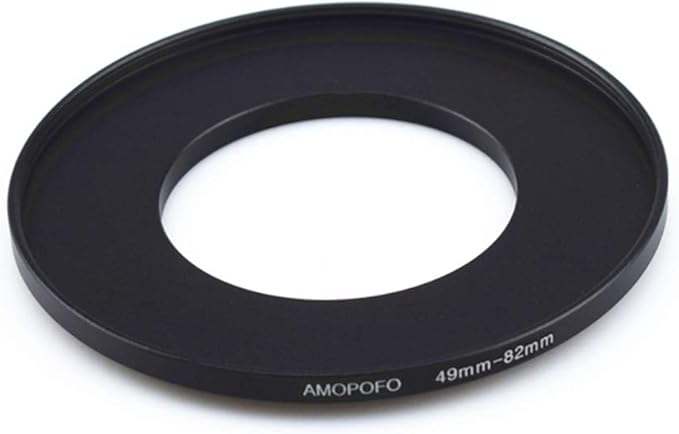 49mm to 82mm Metal Step Up Ring Adapter for Canon,for Nikon,for Sony,for Fuji,M4/3 Camera Lenses to UV,ND,CPL Camera Filters