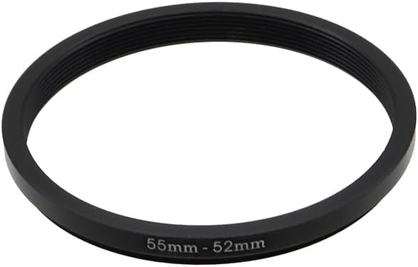 55-46/49/52/58/62/67/72/77mm Step Up & Step Down Filter Ring Adapter for Camera ND/UV/CPL (55-52mm)
