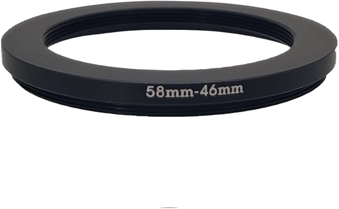 58-37/40.5/42/43/46/48/49/52/55/58/60/62/67/72/77/82mm Step Up & Step Down Rings Adapter for Camera Lens and Filters 58-46 Filter Adapter Ring 58mm Lens to 46mm Filters (58-46mm)