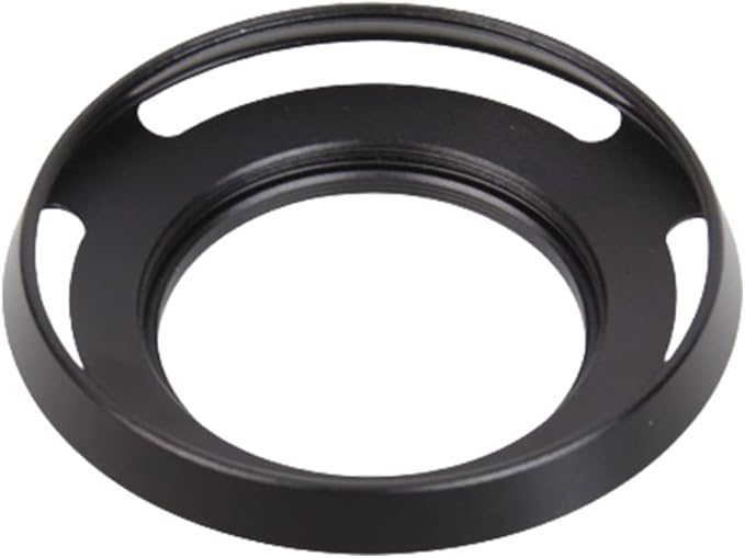 40.5 mm Metal Lens Hood Dedicated Lens Hood Shade Protector Vented Hood Compatible with Sony Alpha a6600 A6400 A6300 A6000 with 16-50mm Lens/Nikon 1 Nikkor 10-30mm Lens (Black)