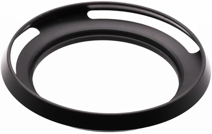 62mm Hollow Lens Hood 62mm Screw in Curved Vented Lens Hood 62mm Metal Lens Hood for 62mm Lens Hood Wide(Black)
