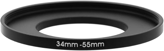 34-37/46/49/52/55/58mm Step Up & Step Down Rings Adapter for Lens and Filter 34-55 Filter Adapter Ring 34mm Lens to 55mm Filters