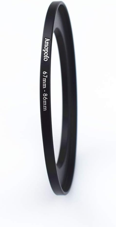 67 to 86mm Metal Ring/67mm to 86mm Step Up Ring Filter Adapter for UV,ND,CPL,Metal Step Up Ring,Compatible with All 67mm Camera Lenses & 86mm Accessories
