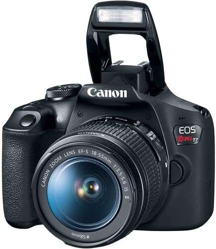 Canon EOS Rebel T7 DSLR Camera with 18-55mm & 75-300mm Lens Bundle with Canon 200ES EOS Shoulder Bag + Microphone + 2X 64GB Extreme Memory Cards + Accessory Kit
