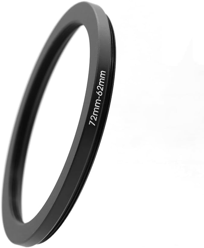 72-49/52/55/57/58/62/67/72/74/77/82/86/95/105mm Step Up & Step Down Rings Adapter for Camera Lens and Filters 72-62 Filter Adapter Ring 72mm Lens to 62mm Filters