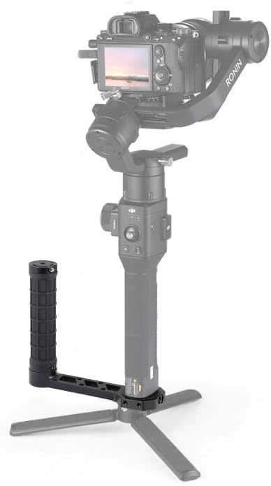 CAMVATE Side Handgrip (Rubber-Covered) L Type for DJI Ronin-S/SC & Zhiyun Crane 2 / V2 Stabilizer Gimbals - 2450