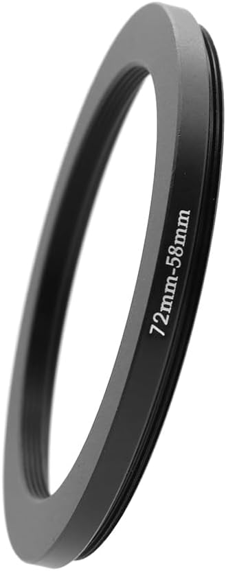 72-49/52/55/57/58/62/67/72/74/77/82/86/95/105mm Step Up & Step Down Rings Adapter for Camera Lens and Filters 72-58 Filter Adapter Ring 72mm Lens to 58mm Filters