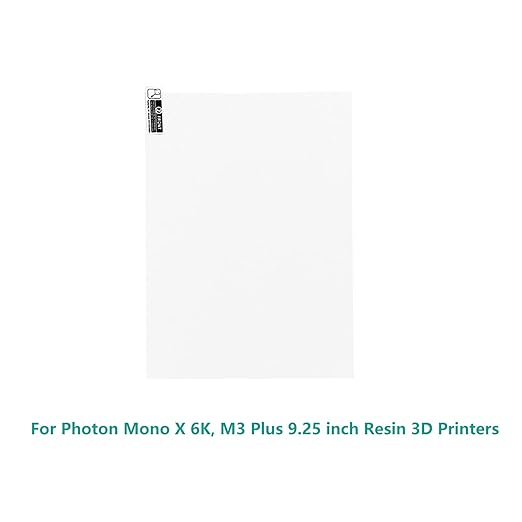 5PCS Screen Protector for Photon Mono X 6K, M3 Plus, Resin 3D Printer 9.25'' Screen Protective Film for Photon Mono X 6K, M3 Plus 9.25 inch LCD 3D Printers