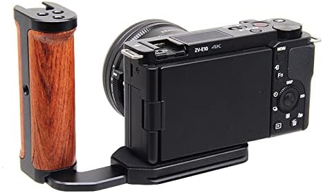 Micro Single Camera Universal Side Handle Vertical Shooting L Plate Bracket with Cold Shoe for Microphone LED Light