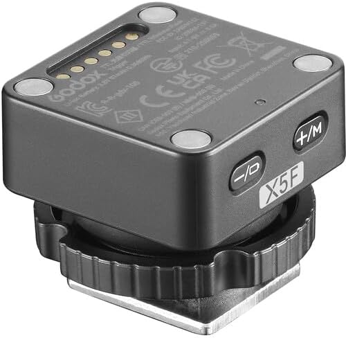 Godox X5F X5 F TTL Wireless Flash Trigger for Fujifilm, GODOX X5-F for IT32 Mini TTL Flash, Hotshoe & Trigger in One, Flexible Magnetic Design, Instant Wireless Communication Without Manual Pairing