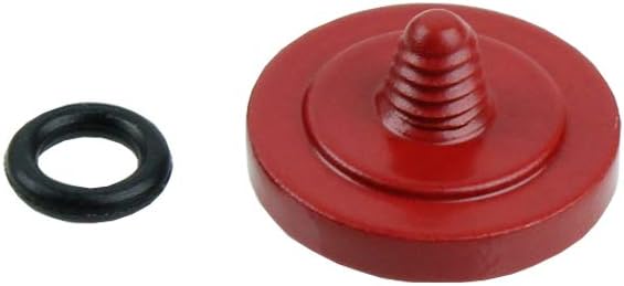 Foto&Tech Soft Shutter Release Button Compatible with Fuji Fujifilm X-T5 X-T4 X-T3 X-T30 X-T30 II X-T20 X-PRO3 X100V X100F X-E4 X-E3 RX1R II RX10 IV III Leica M9 Nikon Df F3 (3 Pcs, Dark Red)